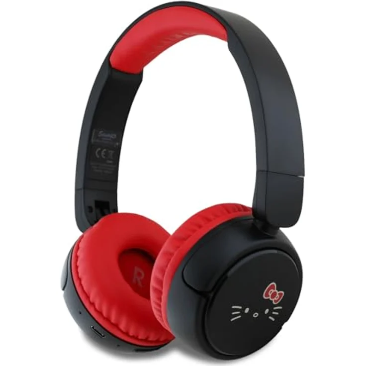 Hello Kitty Face Logo - kabellose Bluetooth-In-Ear-Kopfhörer V5.3 (rot) – Bild 1