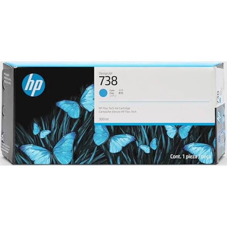 HP 738, 300-ml Schwarz DesignJet Druckerpatrone, Original Tintenpatrone für professionelle Drucke – Bild 3