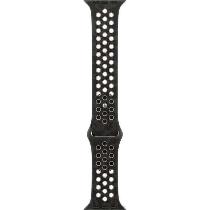 Apple Watch Nike Sportarmband 42mm S/M, After Dark Black, belüftet und weich, mit Pin-Verschluss aus Aluminium