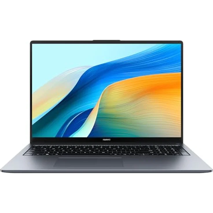 HUAWEI MateBook D 16 2024, 12th Gen Intel Core i5, 16GB RAM, 512GB SSD, 16 Zoll FullView Display, 1,68 kg leichten Gehäuse, Windows 11 Home, Space Gray, Deutsche Version – Bild 1