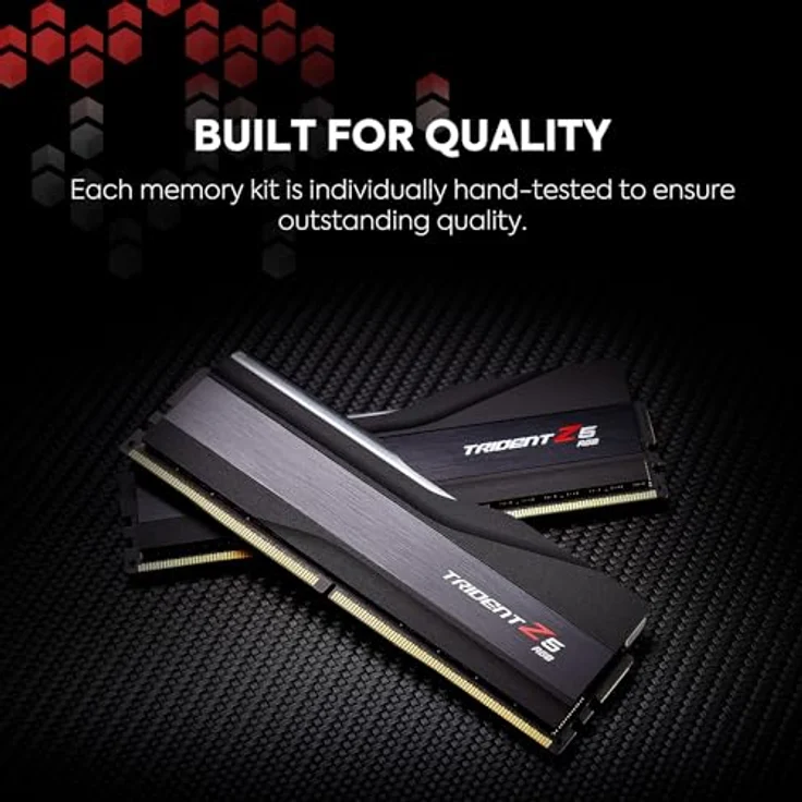 G.Skill DIMM 64 GB DDR5-6400 (2x 32 GB) Dual-Kit Arbeitsspeicher, Trident Z5 RGB Serie, individuell einstellbare RGB-LED-Beleuchtung – Bild 5
