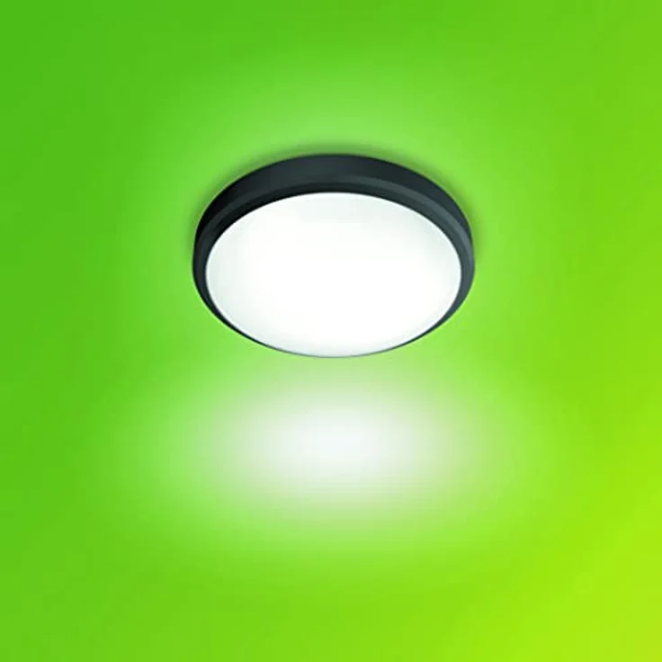 PHILIPS my Garden LED Doris Deckenleuchte Doris, 6W, warmweißes Licht 2700K, IP54 Schutzklasse, Schwarz – Bild 4