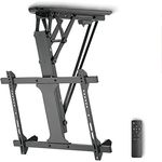 Xantron DEHA-600E elektrische TV Deckenhalterung neigbar klappbar für 32-70 Zoll, VESA bis 600x400 mm, bis 35 kg, schwarz