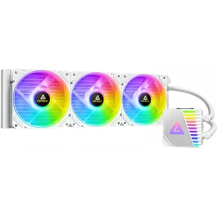 Antec Symphony 360 ARGB weiß, LED PWM ARGB Lüfter, Pumpenkopf mit ARGB Spiegel Beleuchtung – Bild 1