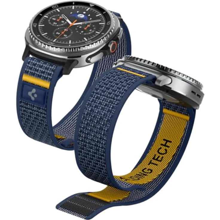 Spigen Athlex Air (46 mm), Uhrenarmband mit Klettverschluss und sportlichem Design, Schwarz – Bild 1