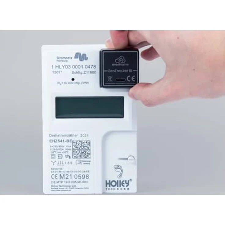 everHome EcoTracker IR, Smartmeter Stromzähler EHZ mit Plug & Play Installation, Echtzeit-Energieverbrauchsmessung und App-Anbindung – Bild 3