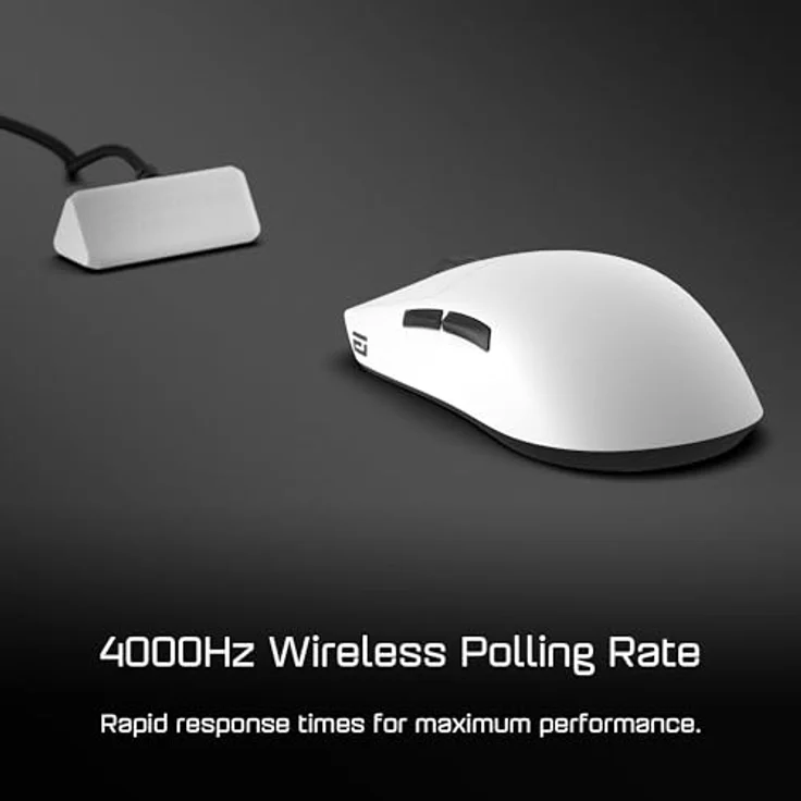 ENDGAME GEAR OP1w 4k Wireless Gaming Maus Weiß - 4000Hz Polling Gaming Maus Kabellos | Ausgewählte GX Switches | PixArt PAW3395 Sensor – Bild 5