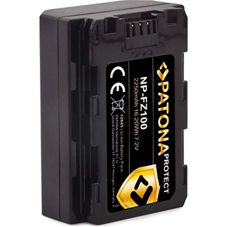 PATONA Protect V1 (1x) Akku NP-FZ100 (2250mAh) ohne Verwendungseinschränkung (GenerationIV) – Bild 2
