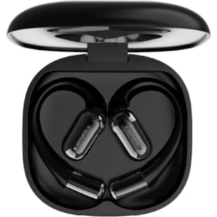 4smarts SkyBuds AI Screen, Open-Ear Bluetooth Kopfhörer mit Touch-Display, 28 Stunden Akkulaufzeit, Schwarz – Bild 3