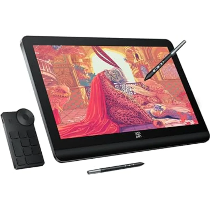 XP-PEN Artist Pro 19 (Gen 2) 4K Grafikdisplay, 156% sRGB Zeichnentablett, 18,4-Zoll-Bildschirm mit 16K Druckenstufen Stiften, Ultra-HD-Bildschirm