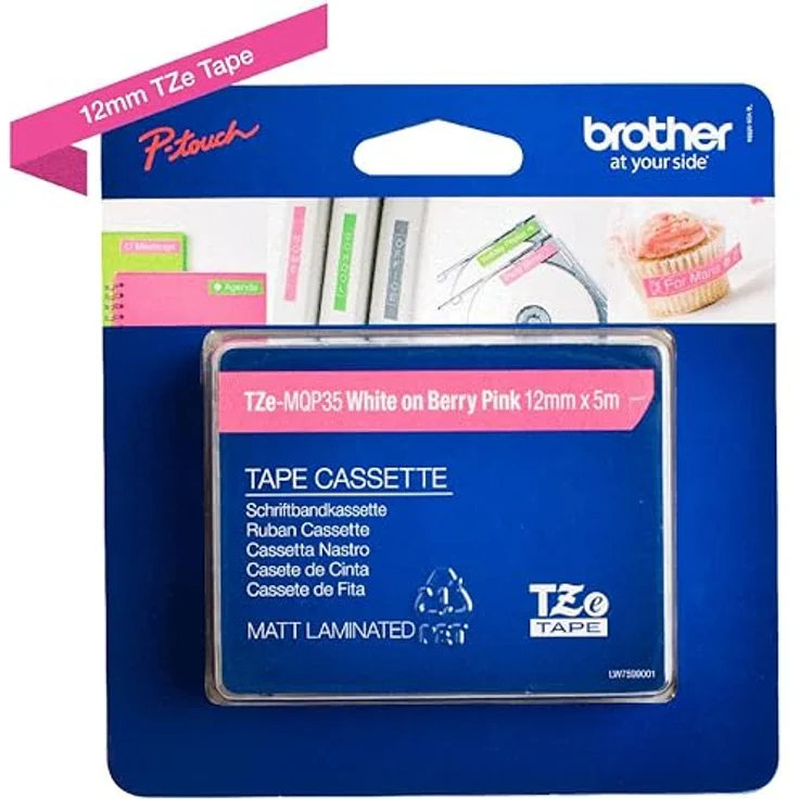Brother TZE-MQP 35 Druckerzubehör white pink original - Preisvergleich – Bild 2