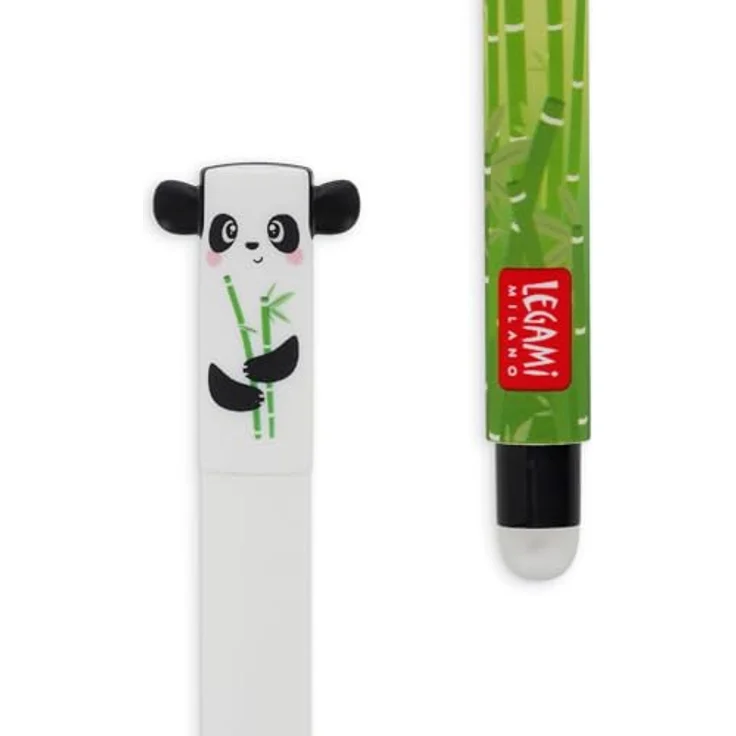 Legami Gelschreiber Panda, EP0001, löschbar, Gehäuse weiß, 0,7mm, Schreibfarbe schwarz – Bild 3
