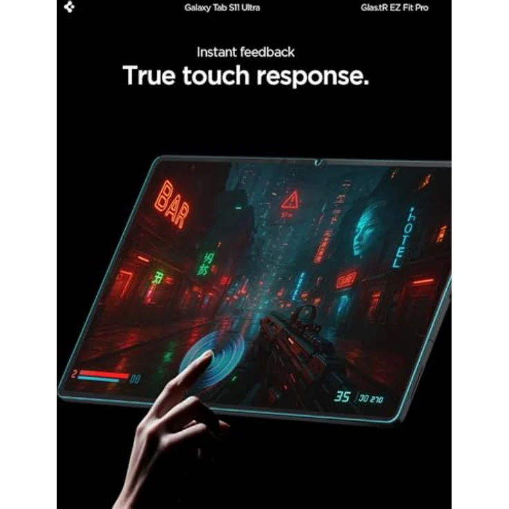 Spigen Glas.tR EZ Fit Pro Schutzfolie für Samsung Galaxy Tab S11 Ultra, 9H härte, kratzfest, kristallklar, inklusive Installationskit – Bild 4