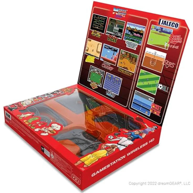 MyArcade MY ARCADE DGUNL-4144, Spielkonsole mit 250 Retro-Videospielen und 2 kabellosen Controllern, Schwarz – Bild 7