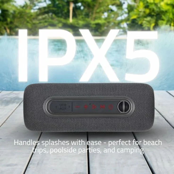 Nedis Bluetooth-Lautsprecher - max. Batteriespielzeit: 4 Std - Handgerät - 30 W - Stereo - Eingebaut, Schwarz – Bild 8