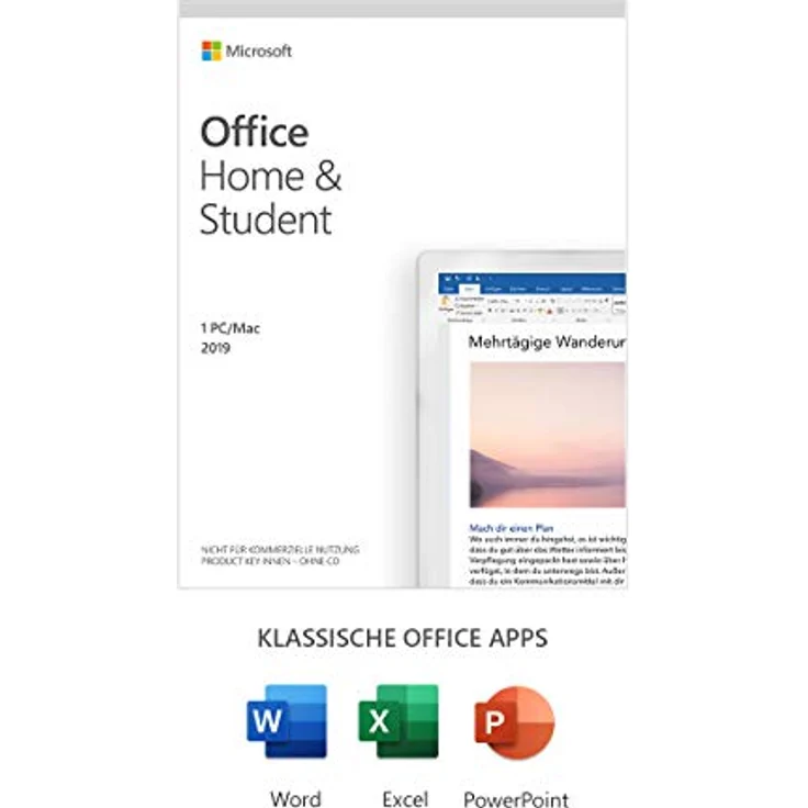 Microsoft Office 2019 Home & Student multilingual | 1 PC (Windows 10) / Mac, Dauerlizenz | Box – Bild 1