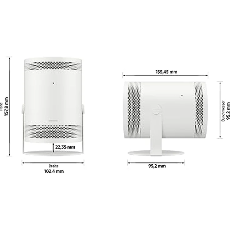 Samsung The Freestyle 2nd Gen, Tragbarer LED-Projektor, Full HD, HDR10, Beamer mit All Round Design, Auto Set-up, 360°-Sound, SP-LFF3CLAXXXE [2023] – Bild 5