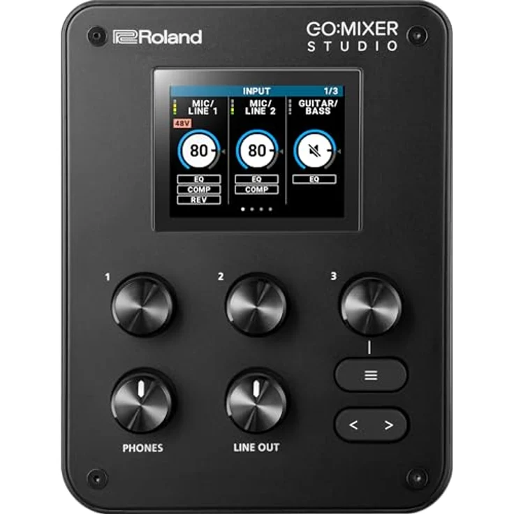 Roland GO:MIXER STUDIO, tragbarer Audio-Mixer/Interface mit 12 Eingangskanälen und 24 Bit/192 kHz Studioqualität – Bild 2