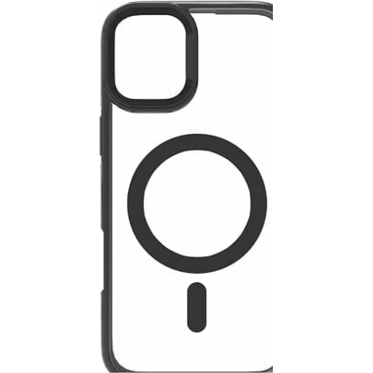 eSTUFF Infinite Helsinki, Magnetische Handyhülle aus 86% recyceltem Kunststoff, Schwarz auf Transparent, kompatibel mit MagSafe, für Apple iPhone 16
