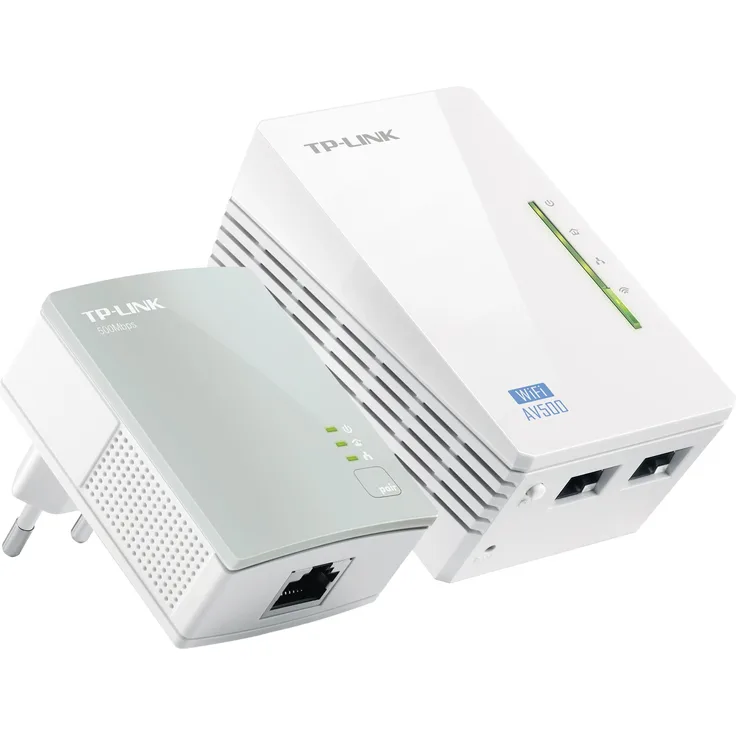 TP-Link TL-WPA4220 Kit, Powerline-Adapter mit 600 Mbit/s, WLAN-N, Weiss