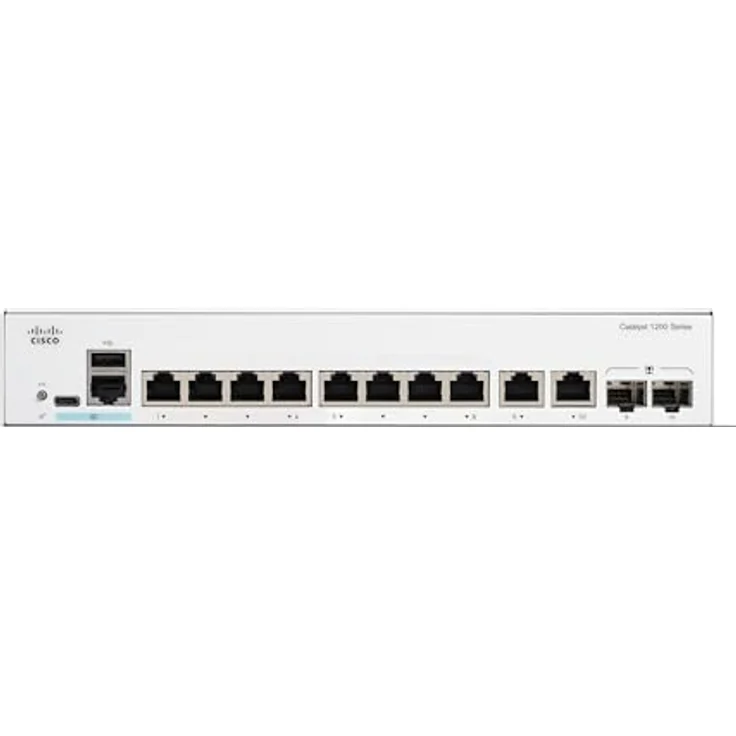 Cisco Catalyst 1200-8T-E-2G-Smart-Switch, 8-Port-GE, EXT. PS, 2 x 1-GE-Kombi, eingeschränkter Lebenszeitschutz (C1200-8T-E-2G) – Bild 2