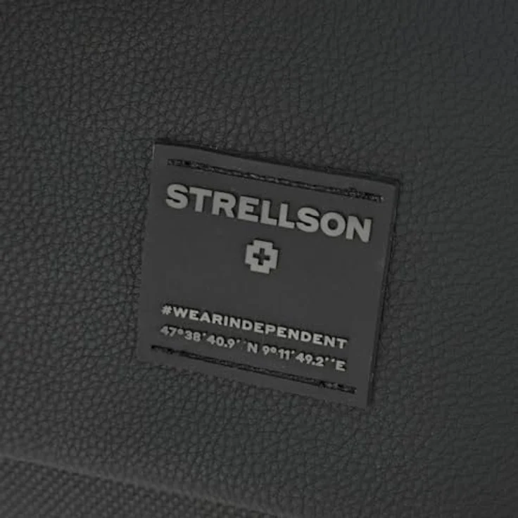 Strellson Westferry Dorian, Umhängetasche aus strukturiertem Kunstleder, Schwarz, mit Laptopfach 43 x 12 x 29 cm – Bild 6