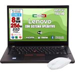 Lenovo Green Edition, Laptop Intel Core i5, gebrauchsfertig mit Office-Paket 365, 14-Zoll-HD-Display, 8 GB RAM, 256 GB SSD, italienische Garantie