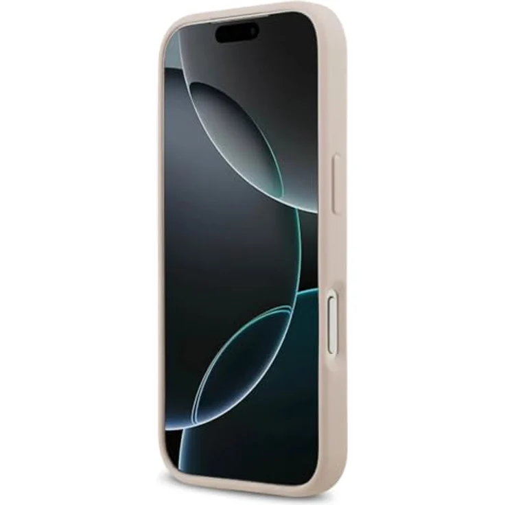 CG MOBILE Guess 4G Circle Classic Logo, MagSafe-kompatible TPU/PC Kunstleder Hülle für iPhone 17 Pro Max, Pink – Bild 5