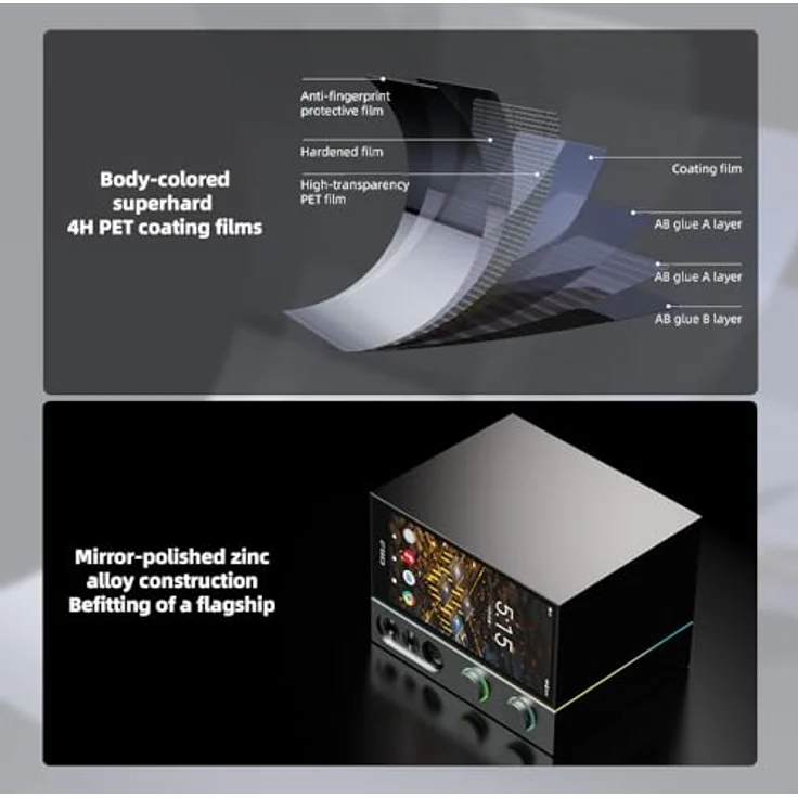 FiiO R9, All-in-One Audioplayer und Kopfhörerverstärker mit 8-Kanal DACs, Bluetooth, WLAN und 6-Zoll-Full-HD-Display, Weiss – Bild 7