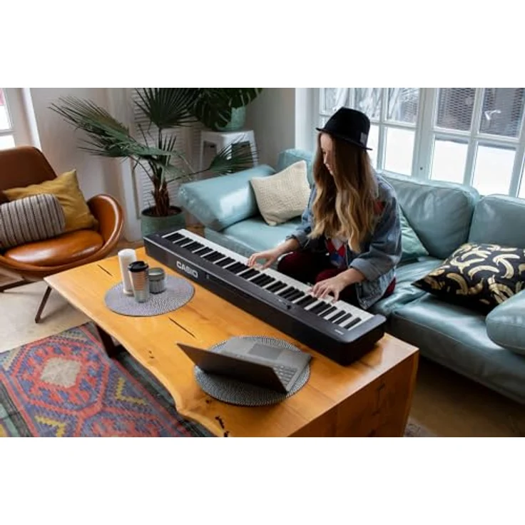 CASIO Digitalpiano CDP-S110BK, 88-tastige gewichtete Klaviatur, 10 hochwertige Klänge, USB to Host Anschluss, schwarz, mit Pedal – Bild 14