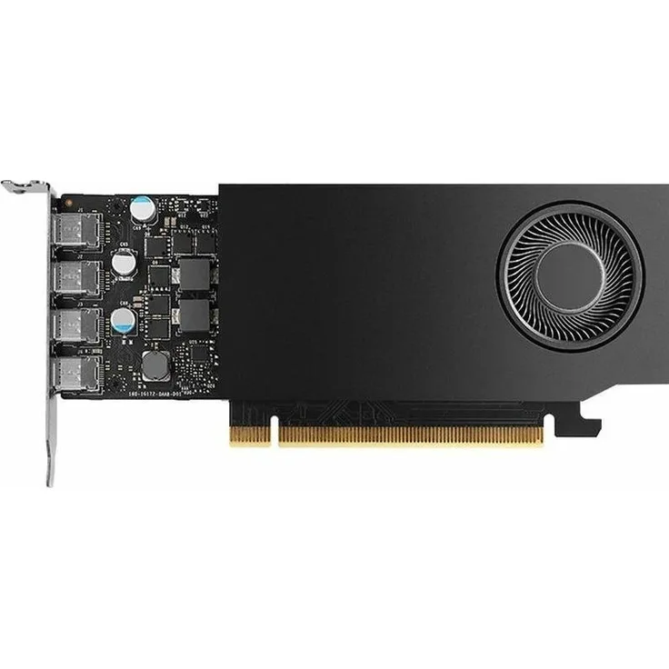 PNY Nvidia RTX A1000, 8 GB Lowprofile Grafikkarte mit GDDR6, 7680 x 4320 Auflösung, 50 W Stromverbrauch