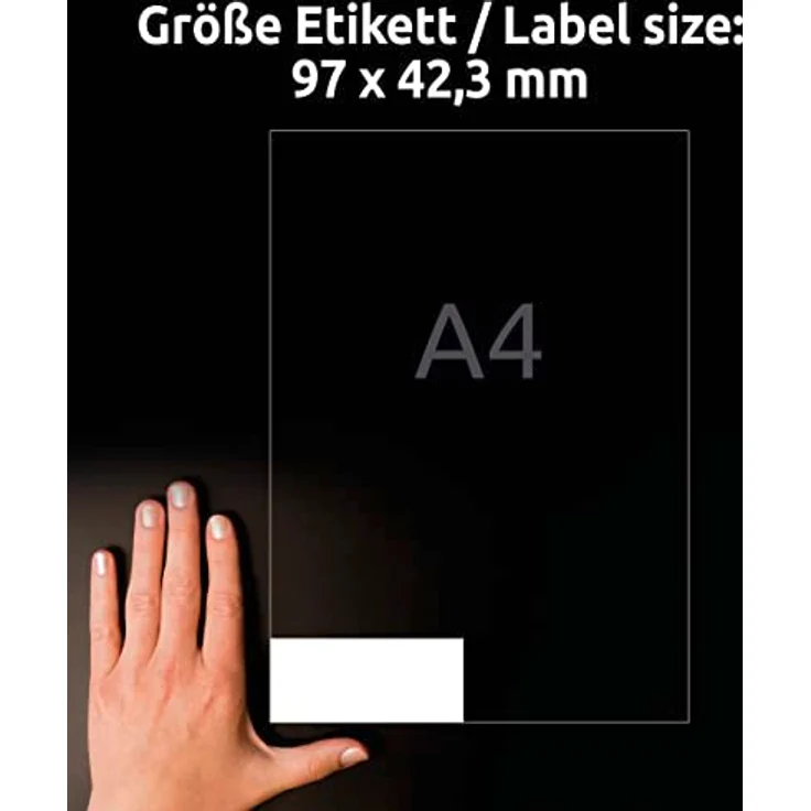 Zweckform 3659 Avery Etiketten 97 x 42.3mm weiß – Bild 4
