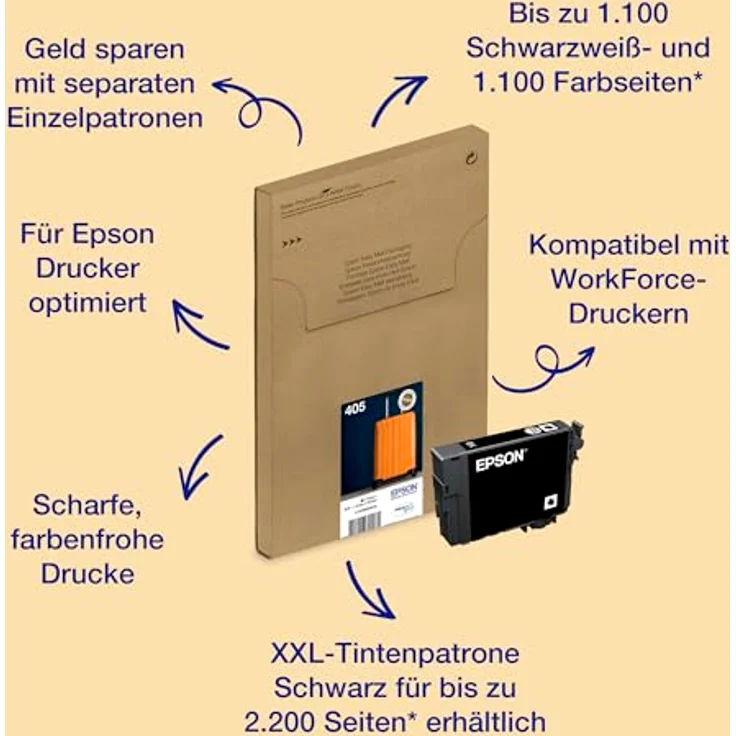 Epson 405 Multipack - 4-pack - black yellow cyan magenta - original - ink cartridge - Tintenpatrone Schwarz – Bild 3