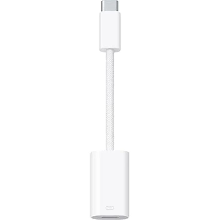 Apple MUQX3ZM/A, USB Typ-C auf Lightning Adapter, gerade, weiß – Bild 1