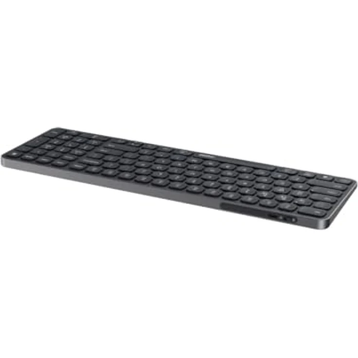 Rapoo E9710M Kabellose QWERTZ Bluetooth Tastatur, Aluminium Basis, Multi-Device, wiederaufladbar, dunkelgrau – Bild 4