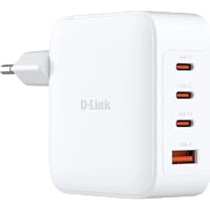 D-Link 100W GaN Charger, USB Ladegerät mit 3x USB Typ-C, 100W Power Delivery 3.0, Weiss – Bild 1