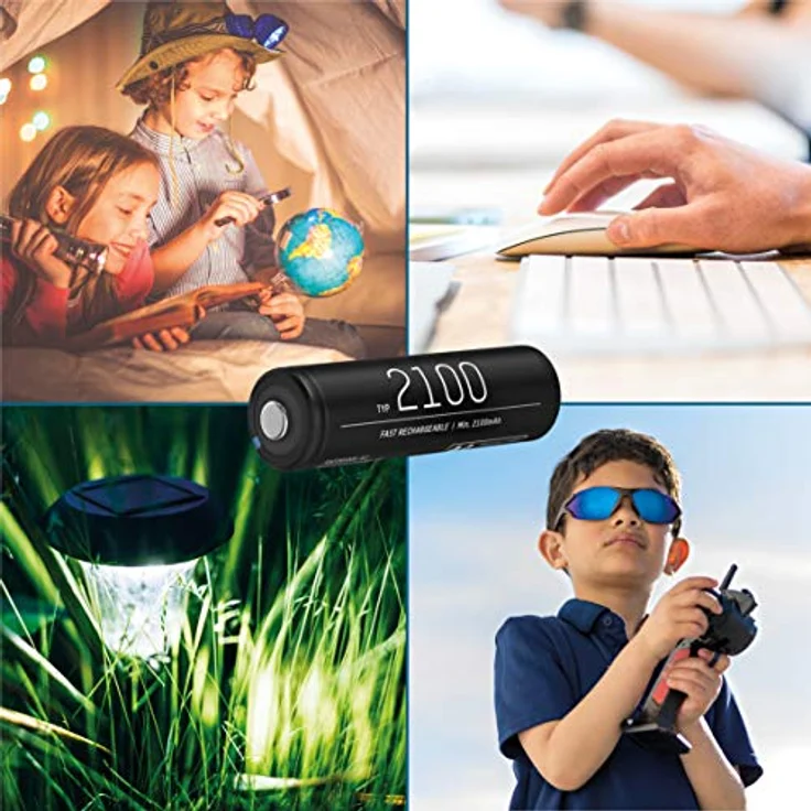 ANSMANN Akku AA Mignon 2100mAh NiMH 1,2V - Batterien wiederaufladbar (4 Stück) – Bild 4