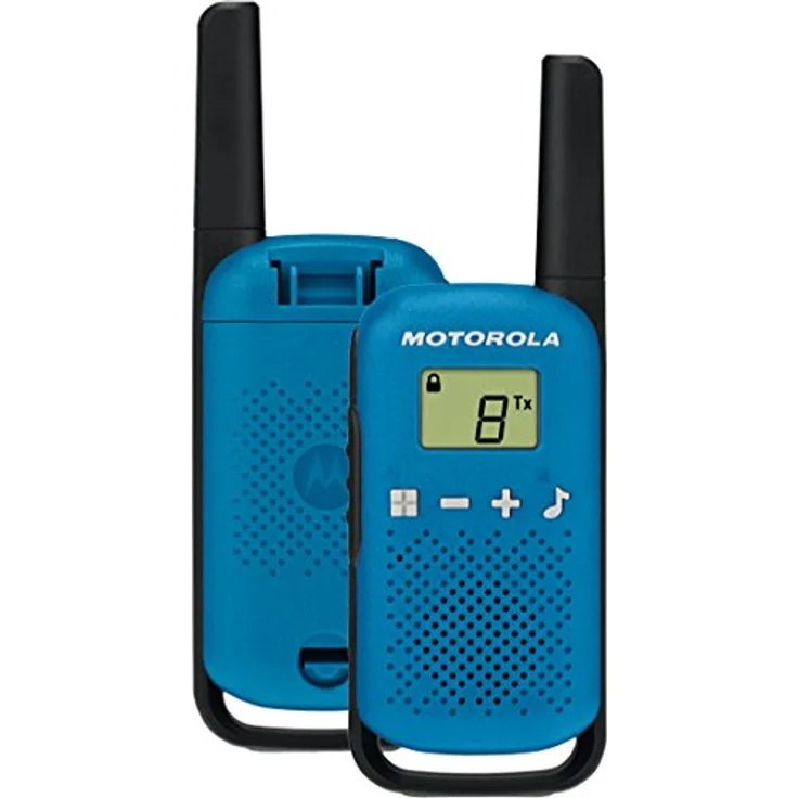 Motorola Talkabout T42 PMR-Funkgeräte (2er Set, PMR446, 16 Kanäle, Reichweite 4 km) blau – Bild 2