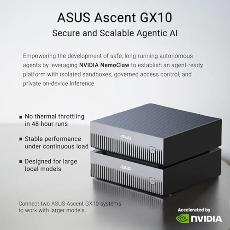 ASUS GX10-GG0026BN, Ultrakleiner KI-Supercomputer mit NVIDIA DGX™ Spark, 2000 GB Speicher, grau – Bild 9