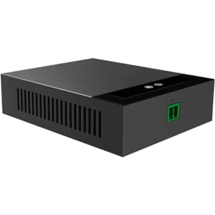 Fanvil PN1, 100 Mbit/s PowerLAN-Adapter, Kabelgebunden mit 1600 m Reichweite, schwarz, ABS-Gehäuse