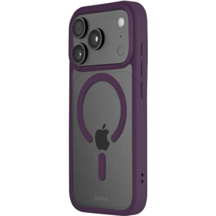 Hama 232452 Frame Protect Cover für Apple iPhone 17 Pro / 18 Pro, magnetisch und durchsichtig, rot – Bild 2