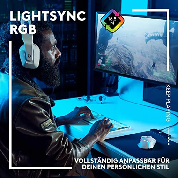 Logitech G502 X PLUS LIGHTSPEED Kabellose RGB-Gaming-Maus - Optische Maus mit LIGHTFORCE Hybridschaltern, LIGHTSYNC RGB, HERO 25K Gaming-Sensor, Kompatibel mit PC - macOS/Windows - Schwarz – Bild 5