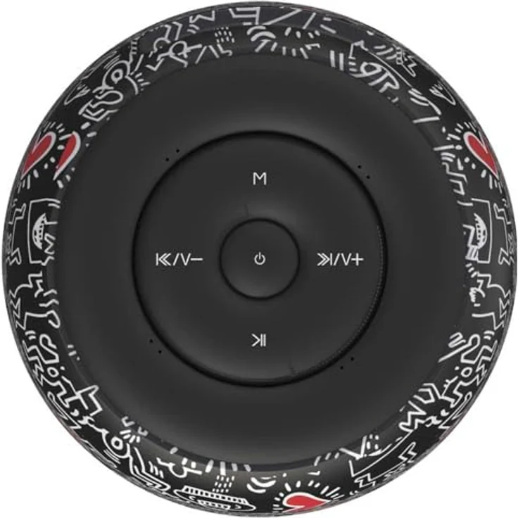 Celly KHSPEAKER Tragbarer Bluetooth-Lautsprecher mit kristallklarem Klang und intuitiver Fernbedienung, Schwarz – Bild 3