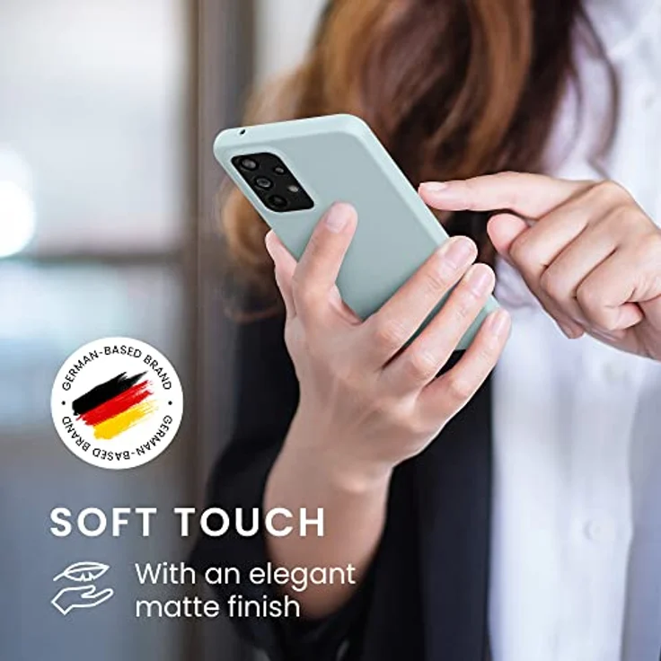 kwmobile Hülle für Samsung Galaxy A33 5G - weiches TPU Silikon Case in Cool Mint, geeignet für kabelloses Laden, rutschfest und reißfest – Bild 4