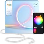 Philips Hue Essential 5 Meter LED Flex Lightstrip, RGBIC, Anpassbare Innenbeleuchtung mit App- und Sprachsteuerung, für Alexa, Google Assistant und Apple Home
