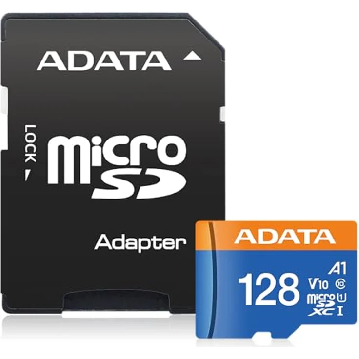 ADATA Premier Speicherkarte 128 GB MicroSDXC Klasse 10 UHS-I - Speicherkarten (128 GB, MicroSDXC, Klasse 10, UHS-I, 85 MB-s, Schwarz, Blau) – Bild 2