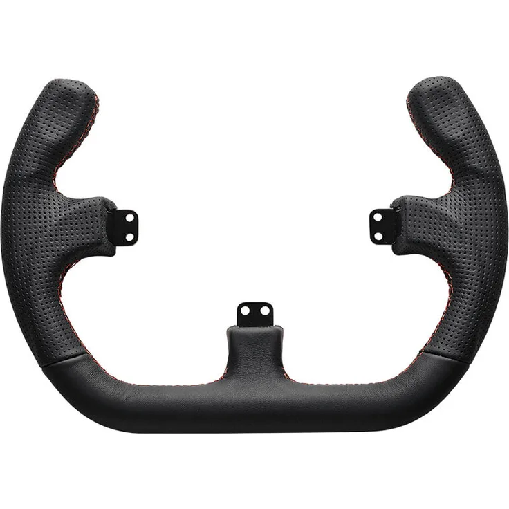 Asetek SimSports GT Rim - Open D, Lederlenkrad für Racing-Simulatoren, GT-Look, kompatibel mit La Prima und Forte Button Box