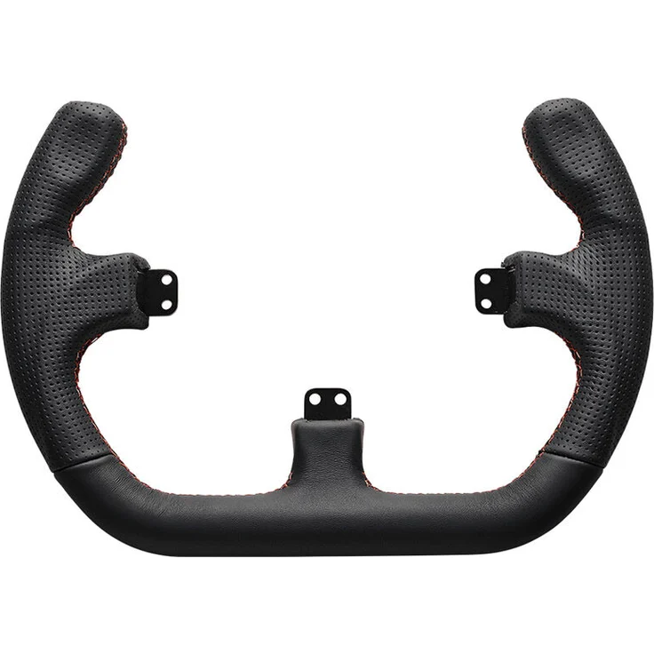 Asetek SimSports GT Rim - Open D, Lederlenkrad für Racing-Simulatoren, GT-Look, kompatibel mit La Prima und Forte Button Box