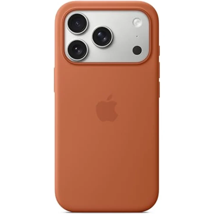 Apple iPhone 17 Pro Silikon Case mit MagSafe, Terracotta, recyceltes Silikon, integrierte Magnete für kabelloses Laden, weiche Mikrofaser-Innenausstattung – Bild 3