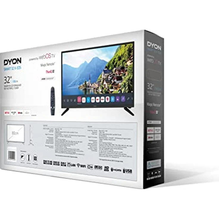 Dyon Smart 32 X-EOS 60 cm (24 Zoll) LED Smart TV (HD ready, kein HDR, Edge LED) HD-Triple-Tuner (Sat, Antenne, Kabel) Modelljahr 2021 Energieklasse F (DE-Modell) – Bild 6